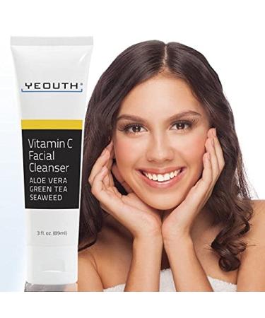 Yeouth Vitamin C Facial Cleanser 3 fl oz | Brightening & Hydrating Skincare - Buy Online on SooperMarket.com