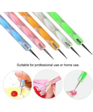 Dajidafu 1 Set Dotting Tools Two Ways Drawing Painting Carving Set DIY Design Manicure Tools Freehand Embossing Point Drill Pen - Buy Online on SooperMarket.com