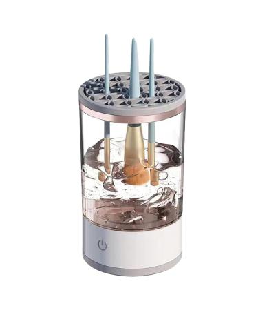 QUR White Makeup Brush Cleaner Electric Automatic Spinning Makeup Brush Cleaner Fit for All Makeup Brush