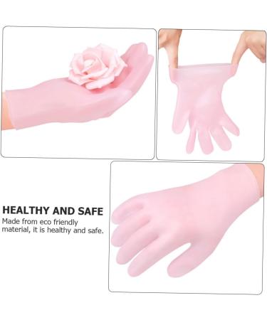 minkissy 1 Pair Whitening Moisturizing Gloves Pink Cotton Gloves Waterproof Gloves Moisturizing Gloves for Cracked Hand Holly Headband Dry Rough Skin Glove Sun Protection Sebs - Buy Online on SooperMarket.com