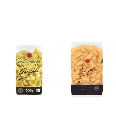 Garofalo Conchiglioni Pasta 500 Gram & Rigatoni Dry Pasta 500g