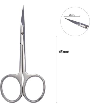 Neonail Rounded Nail Scissors - Professional Nail Clippers for Fingernails & Footnails - Premium Nail Care Tool - CS-65 30mm - Buy Online on SooperMarket.com