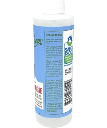 REBEL GREEN Fruit & Veggie Clean Produce Wash Spray - 8oz | Natural & Effective Produce Cleaner for Safe Eating - Buy Online on SooperMarket.com