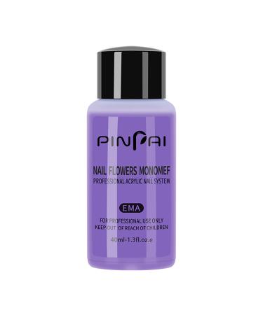 Bluelans 40ml Liquid Monomer Professional Acrylic Nail System, Professional Acrylic Nail Liquid for Acrylic Powder, Professional Liquid Monomer for Acrylic Nails Extension Nail Art 40ML