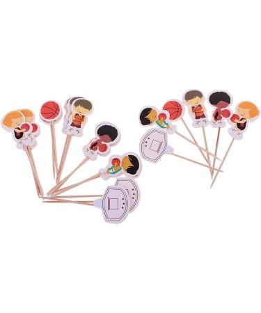 Luzhengyang Set of 24pcs Funny Basketball Boy Cupcake Food Picks Cake Topper - Buy Online on SooperMarket.com