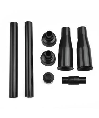 FUBESK 8pcs Plastic Garden Fountain Pump Waterfall Head Set Black Home Multi-functional Garden Fountain Plastic Nozzle Head