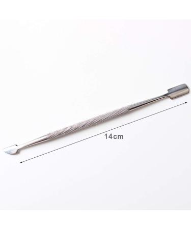 Malva Belle Stainless Steel Cuticle Pusher & Spoon Nail Cleaner - Professional Cuticle Remover and Trimmer for Manicure and Pedicure - Fingernail and Toenail Care Tool - Buy Online on SooperMarket.com