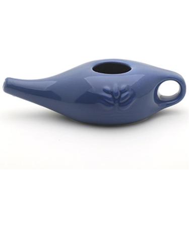 250ml Ceramic Pot Nose Cleaning Pot for Removes Nose Washing White 19x9x6cm - Buy Online on SooperMarket.com