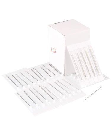 Chrontier 10PCS Body Piercing Needles 20G Gauge Sterilized Surgical Steel