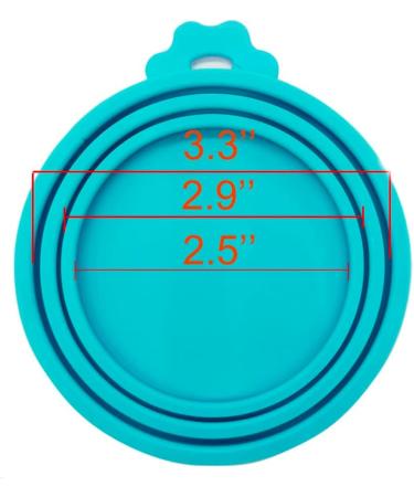 Peslogy 2pcs Universal Silicone Tin Can Lids Pet Food Can Cover Can Lids Pet Dog Cat Food Storage Can Tin Covers Lid Top 1 Fit 3 Standard Size (Blue and Green) - Buy Online on SooperMarket.com