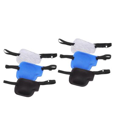 PLAFOPE 6 Pcs Single Eye Mask Eye Patch Adjustable Eye Cover Eye Masks Eye Bandages Patches Polyester