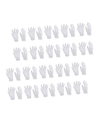 WOFASHPURET 16 Pairs White Cotton Gloves Moisturizing Gloves Mens to Sleep Miss Washable Jewelry