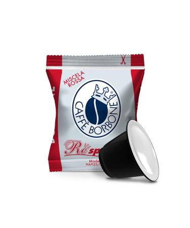 Caffe Borbone Coffee Respresso Red Blend - 50 Capsules - Compatible with Nespresso Home Machines