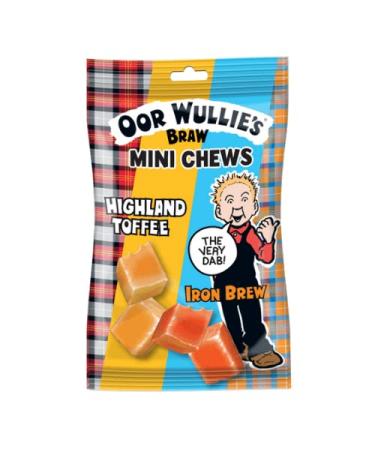 Oor Wullie's Braw Mini Chews Highland toffee & Iron brew 2x 147g bags