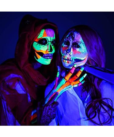 DELANCI SFX Makeup Kit - Professional Halloween Special Effects Supplies with Scar Wax, Coagulated Blood, Brushes, Paint, Sponges, Spatula - 14pcs - Buy Online on SooperMarket.com