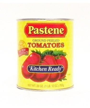 Pastene "Kitchen Ready" Ground Peeled Tomatoes - 28 oz (6 Pack) 1.75 Pound (Pack of 6)