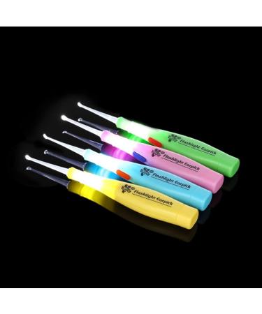 Stainless Steel Ear Wax Removal Tool with LED Light - Adult Ear Cleaner Kit (Random Color) - Buy Online on SooperMarket.com