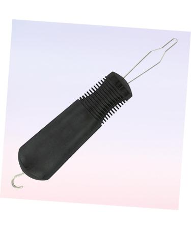 Button Hook Helper 6 Pcs Puller Zipper Helper Pull for Dresses Dressing Hook Button for Clothes Sticky Hooks for Hanging Rope Tab Black 18.4*3.2cm Black - Buy Online on SooperMarket.com