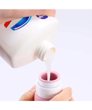 90ml Silicone Travel Bottles Set - BPA-Free Leak-Proof Portable Containers for Toiletries Lotion Shampoo & Conditioner - 4 Pack (Rose Red) - Buy Online on SooperMarket.com