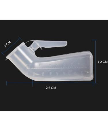 Mobile Toilet Potty Pee Urine Bottle Urinal Men's Urinal 1000Ml Thick Plastic Men's Potty Bottle with Screw - Buy Online on SooperMarket.com