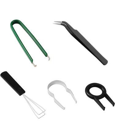 JSGHGDF 5 in 1 Computer Mechanical Keyboard Tool Set with Keycap Puller Switches Extractor and Anti-Static - Buy Online on SooperMarket.com