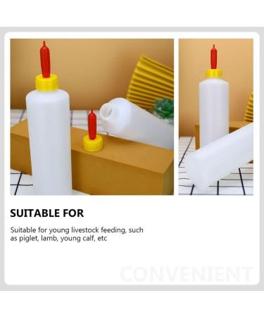 5pcs Pet Nursing Bottles & Nipples Set for Goats & Small Animals - Ideal Milk Feeding Solution for Lambs and Goat Kids - Buy Online on SooperMarket.com