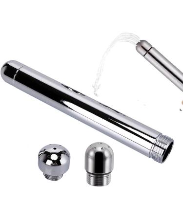 CakeFly bathroom shower inlet shower nozzle shower attachments kits with 3 aluminum shower heads 7 holes + including carrying bag handheld cleaning set for men and women