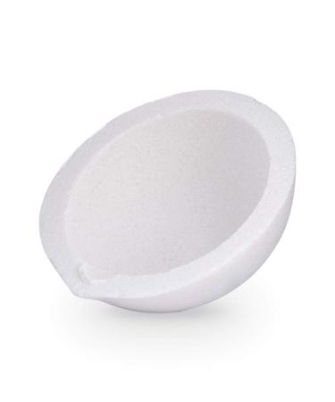 JADPES Quartz Crucible, 2.4inch Mini Quartz Melting Casting Crucible Pot Ceramic Crucible Bowl for Gold Silver Platinum Refining