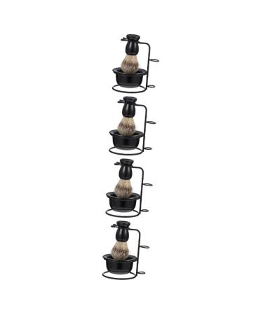 4 Sets Beard Set Household Shave Brush Convenient Shave Brush Professional Shaving Cup Wear-resistant Shaving Cup Convenient Beard Brush Wear-resistant Shaving Bowl Men Supply