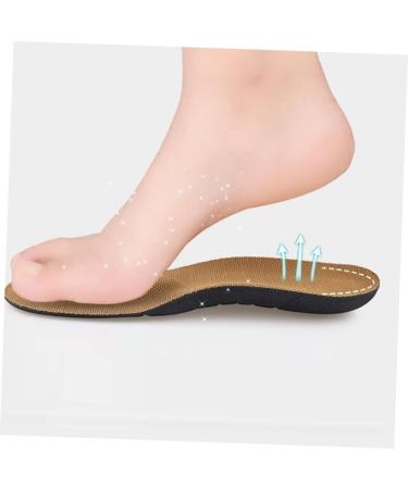 Orthopedic Tan Sneakers with Arch Support | 2 Pairs Insole Plantar Fasciitis Sports Shoes | Healeved Elastic Absorption Insoles - 25.5X8.2X2.3cm - Buy Online on SooperMarket.com