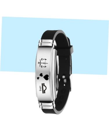 TENDYCOCO Couple Bracelet Stainless Steel Bracelet Twelve Constellations Bracelet Silicone Bracelet Finger Ring Bracelet Bangle Bracelets Bracelet for Couples Lovers Fashion Jewelry - Buy Online on SooperMarket.com