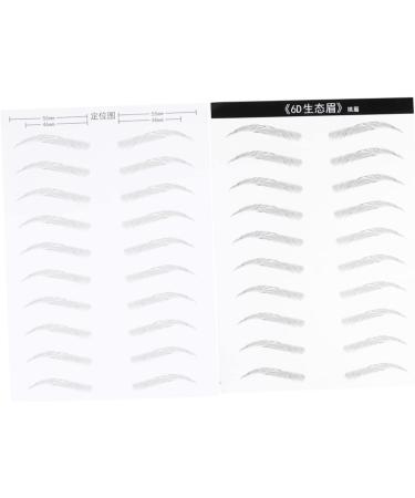 NOLITOY 4 Sheets Pairs Brow Tatoo Eyebrows Transfer Stickers Eyebrowsb Eyebrow Sticker 6d Patch Artificial - Buy Online on SooperMarket.com