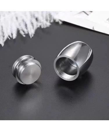 LZZEM 1 Piece Mini Keepsake Urn Stainless Steel Cremation Urn Jewelry Small Urn Used for Human Ashes Waterproof Decorative Ashes Loss of Pet Sympathy - Buy Online on SooperMarket.com