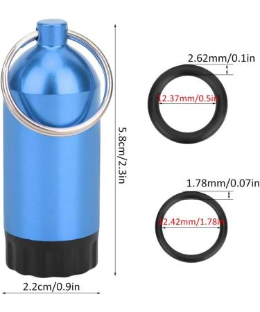 HERCHR Scuba Diving Tank Mini Key Ring - Blue Dive Kit with Valve and O-Rings - Buy Online on SooperMarket.com