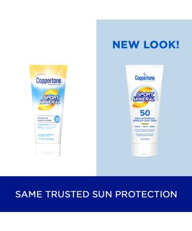Coppertone Sport Mineral Sunscreen Lotion SPF 50 - 5 fl oz (148 ml) | Effective UV Protection - Buy Online on SooperMarket.com