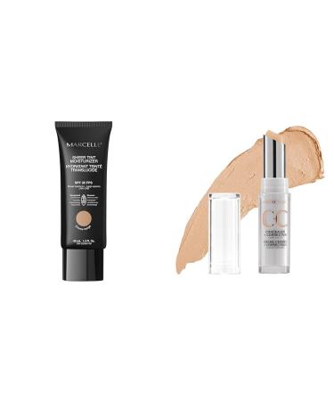Marcelle Sheer Tint Moisturizer SPF 30 Cr me Beige & CC Concealer + Corrector Light to Medium