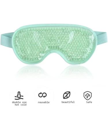 Gamufw Cooling Eye Mask Hot Cold Therapy Gel Eye Mask for Puffy Eye Migraine Relief Headache Dark Circles Dry Eyes Swollen Eyes Sinus Pain (Green) - Buy Online on SooperMarket.com
