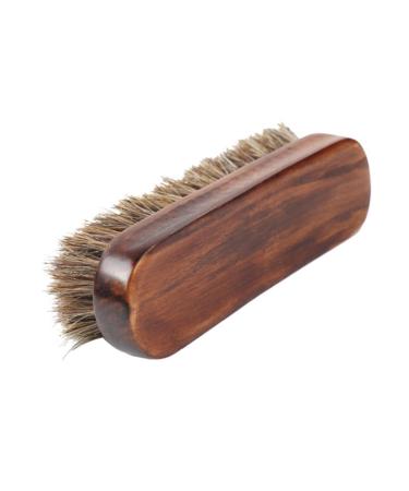 TENDYCOCO Shoes Brush Clothes Brush Lint Remover Brush Horsehair Brush Furniture Leather Shoes Wooden