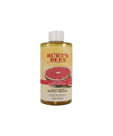 Burt's Bees Extra Energizing Citrus and Ginger Body Wash - 12 Ounce Bottle