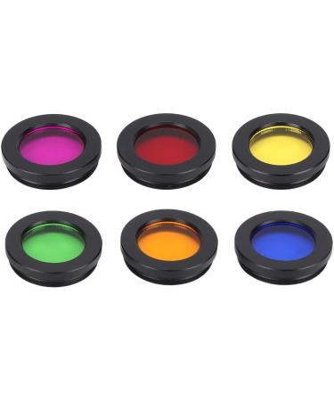 ASHATA Telescope Filters  6 Colors 1.25 Inch Colorful Telescope Eyepieces Filter  Optical Glass Astronomical Lens Filter for Enhancing Definition and Resolution in Lunar Planetary Observation - Buy Online on SooperMarket.com