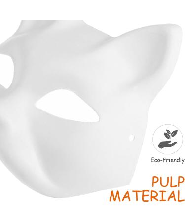 Buy Holidyoyo Unmalte Cat Masks - 30 Blank Half Masks for DIY Halloween & Parties | Customizable Paintable Masquerade Masks - Buy Online on SooperMarket.com