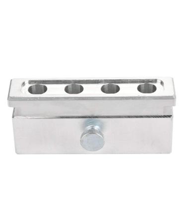 4 Cavities DIY Lipstick Mold Aluminum Alloy Lip Balm Maker Tool Durable Lipstick Making Mold Accessories(Single Use)