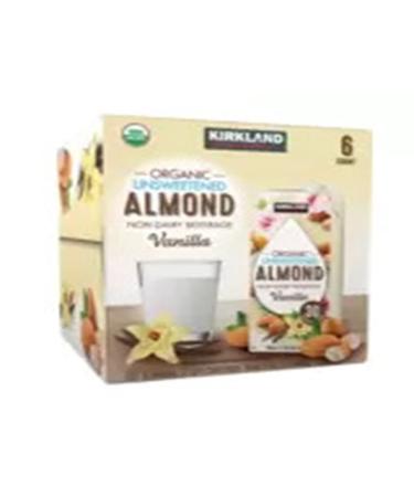 Kirkland Signature Organic Almond Unswtd Beverage, 31.9 Fl Oz (Pack of 6) Almond 31.9 Fl Oz (Pack of 6)