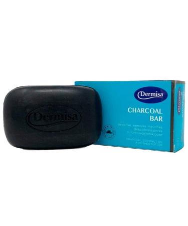 Buy Dermisa Charcoal Bar - Natural Cleansing with Activated Charcoal Coconut Oil & Shea Butter | Paraben-Free | 3 OZ (1-Pack) - International Shipping Available - Buy Online on SooperMarket.com