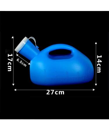 Male Urinal Bottle Camping Toilet Urine Bottle Urinals for Men - 2000mL Thick Plastic Mens Bedpan Bottle with Lid - Male Portable Pee Bottles - Travel Urine Collection Containers - Buy Online on SooperMarket.com