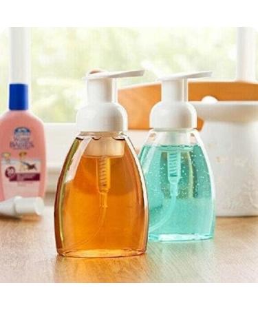 250ml Refillable Foam Pump Bottles - 2 Pack for Makeup Shampoo Facial Cleanser & DIY Hand & Body Wash - Buy Online on SooperMarket.com