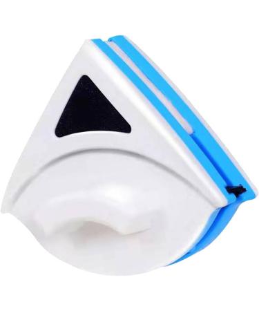 Septpenta Magnetic Glass Cleaner Triangular Design Powerful Magnet Blue Double Sided Glass Scraper Energy Saving Won'T Scratch Glass Suitable for Single Glazed Windows - Buy Online on SooperMarket.com
