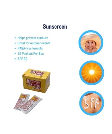 Sunscreen Lotion SPF 30+ for Sensitive Skin - Safetec MS84250 (25 Packets/Box) | International Shipping Available - Buy Online on SooperMarket.com