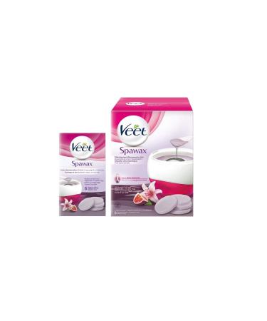 Veet Spawax electric warm wax set - 1x warm wax device 6x wax discs