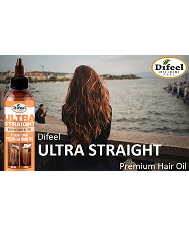 Difeel 99% Natural Premium Ultra Straight Hair Oil - 8 oz | Best for All Hair Types | Fast International Shipping - Buy Online on SooperMarket.com